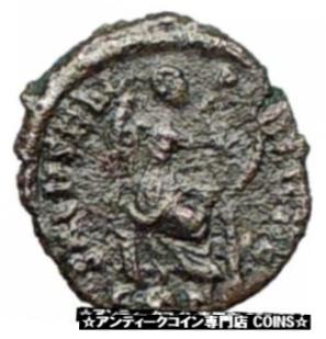 yɔi/iۏ؏tz AeB[NRC RC   [] AELIA FLACILLA 379AD Ancient Rare Roman Coin VICTORY CHI-RHO Christ i27440