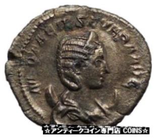  アンティークコイン コイン 金貨 銀貨  Otacilia Severa 244AD Silver Ancient Roman Coin Concordia Harmony Cult i46871