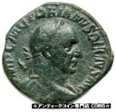 【極美品/品質保証書付】 アンティークコイン コイン 金貨 銀貨 [送料無料] TRAJAN DECIUS Sestertius Rare Ancient Roman Coin Dacia w draco standard i46698