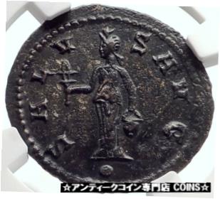 ڶ/ʼݾڽա ƥ    [̵] Claudius II Gothicus Authentic Ancient Antioch Roman Coin ISIS Faria NGC i70172