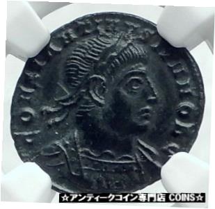 ڶ/ʼݾڽա ƥ    [̵] CONSTANTINE II Jr. 330AD Authentic Ancient Roman Coin w SOLDIERS NGC i78633