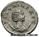 SALONIA 本物の古代 263AD アンティオキア ローマ コイン ジュノ レジーナ ピーコック付き i84918SALONIA Authentic Ancient 263AD Antioch Roman Coin w JUNO REGINA PEACOCK i84918