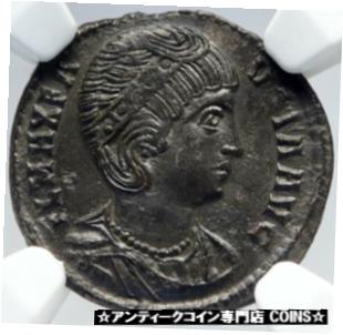 ڶ/ʼݾڽա ƥ    [̵] FAUSTA Wife CONSTANTINE I the GREAT 324AD Genuine Ancient Roman Coin NGC i82910