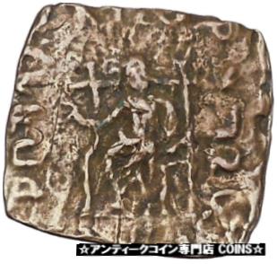 【極美品/品質保証書付】 アンティークコイン コイン 金貨 銀貨 [送料無料] VONONID Dynasty SPALIRISES 85BC Indo Skythian Ancient Greek Coin i47066
