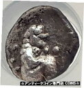 SIRIS ( LETE ) マケドニア 古風 525BC シルバー ギリシャ コイン SATYR NGC i73028SIRIS ( LETE ) in MACEDONIA Archaic 525BC Silver Greek Coin SATYR NGC i73028
