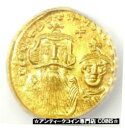 ビザンチン コンスタンス II AV ソリダス金貨 641-668 AD - ICG MS63 (選択 BU UNC)Byzantine Constans II...