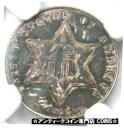 【極美品/品質保証書付】 アンティークコイン コイン 金貨 銀貨 [送料無料] 1862 Three Cent Silver Coin 3CS - NGC UNC Details (MS) - Rare Civil War Date!