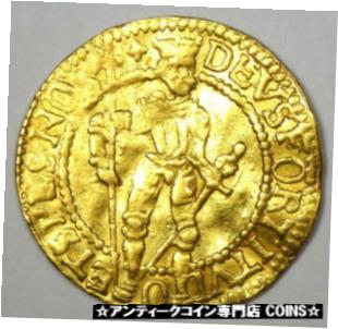 ڶ/ʼݾڽա ƥ    [̵] 1592 Netherlands Hungary Westfriesland Gold Ducat Coin - VF / XF Details