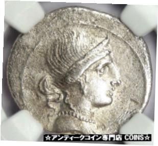 アンティークコイン コイン 金貨 銀貨  Roman Octavian Augustus AR Denarius Silver Italian Coin 32 BC - Certified NGC VF