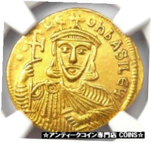 【極美品/品質保証書付】 アンティークコイン 金貨 Leo V the Armenian and Constantine AV Solidus Gold Coin 813-820 AD - NGC AU [送料無料] #gct-wr-3447-977