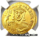 レオ 5 世アルメニア人およびコンスタンティヌス AV ソリダス金貨 813-820 AD - NGC AULeo V the Armenian and Con...