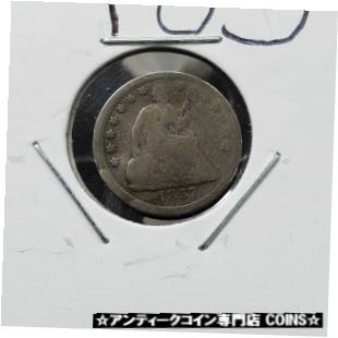  アンティークコイン コイン 金貨 銀貨  1857 Liberty Seated Half Dime Silver Coin Choice Circulated Full Date
