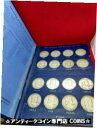 【極美品/品質保証書付】 アンティークコイン コイン 金貨 銀貨 [送料無料] 1948 - 1963 Franklin Half Dollar Starter Set 35 CIRCULATED Coins Vintage Whitman