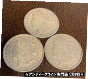  アンティークコイン コイン 金貨 銀貨  3 Complete Mint Set 1921 P/D/S Morgan Silver Dollar 90% Eagle Last Year Issue