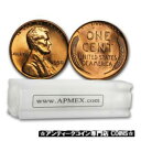 1958-D リンカーン セント 50 コイン ロール BU - SKU#93001958-D Lincoln Cent 50-Coin Roll BU - S...