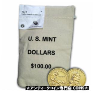 ڶ/ʼݾڽա ƥ    [̵] 2017-D Native American Dollar 100-Coin Mint Sealed Bag - SKU#204617