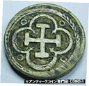 【極美品/品質保証書付】 アンティークコイン コイン 金貨 銀貨 送料無料 Antique Spanish Brass Counterweight For Gold 1 Escudo Weighing Scale Weight Coin