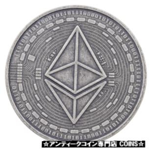 【極美品/品質保証書付】 アンティークコイン コイン 金貨 銀貨 送料無料 2020 Republic Chad Fr5,000 1 oz Silver Ethereum Crypto Currency Antiqued Coin BU