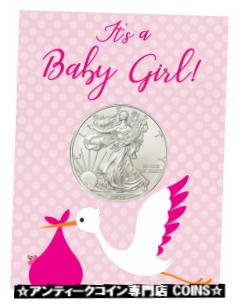 楽天金銀プラチナ　ワールドリソース【極美品/品質保証書付】 アンティークコイン コイン 金貨 銀貨 [送料無料] 2021 American Silver Eagle T-1 Baby Girl Coin Card GEM BU
