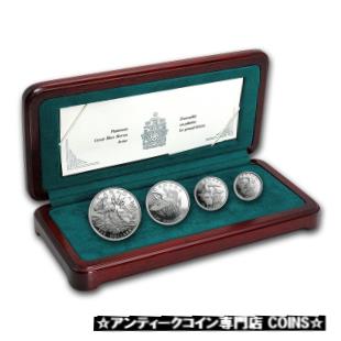 2002 カナダ 4 コイン プルーフ プラチナ セット: オオアオサギ - SKU#609102002 Canada 4-Coin Proof Platinum Set: Great Blue Heron - SKU#60910