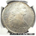 yɔi/iۏ؏tz AeB[NRC RC   [] 1803-Lima JP Peru Charles IV 8 Reales Coin 8R - NGC Uncirculated Detail (UNC MS)