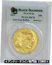 【極美品/品質保証書付】 アンティークコイン 金貨 2014 GOLD $50 BUFFALO BLACK DIAMOND 1 OZ COIN PCGS MINT STATE 70 FIRST STRIKE [送料無料] #gct-wr-3470-1616
