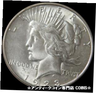 【極美品/品質保証書付】 アンティークコイン コイン 金貨 銀貨 送料無料 1923 D SILVER PEACE DOLLAR 1 COIN CHOICE BU