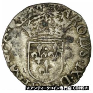 ڶ/ʼݾڽա ƥ    [̵] [#485828] Coin, France, Charles IX, Sol Parisis, Bordeaux, VF(20-25), Silver