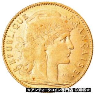  アンティークコイン コイン 金貨 銀貨   Coin, France, Marianne, 10 Francs, 1901, Paris, AU(50-53), Gold