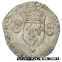  アンティークコイン コイン 金貨 銀貨   France, Henri II, Douzain aux croissants, 1552, Rennes, EF(40-45)