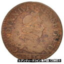  アンティークコイン コイン 金貨 銀貨   FRENCH STATES, NEVERS & RETHEL, Liard, 1614, Charleville, VF(30-35)