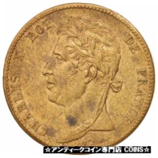  アンティークコイン コイン 金貨 銀貨   FRENCH COLONIES, Charles X, 5 Centimes, 1825, Paris, Bronze, KM:10.1