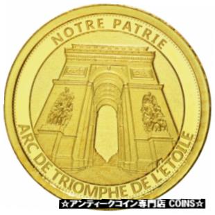  アンティークコイン コイン 金貨 銀貨   France, Medal, L'Arc de Triomphe, 2017, MS(65-70), Gold