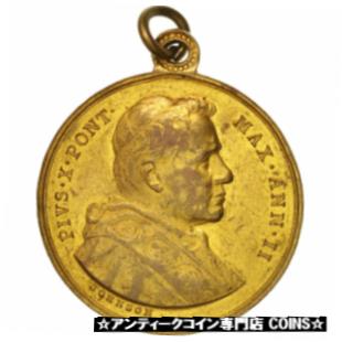  アンティークコイン コイン 金貨 銀貨   France, Pius X, Religions & beliefs, Medal, 1905, AU(50-53), Johnson