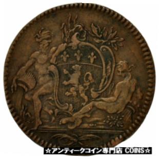 【極美品/品質保証書付】 アンティークコイン コイン 金貨 銀貨 [送料無料] [#554885] France, Token, Lyonnais, Consulat de Lyon, Jean-Baptiste Flachat, 1763 2