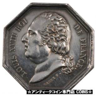 アンティークコイン コイン 金貨 銀貨   France, Insurance, Token, 1818, AU(55-58), Silver, 13.94