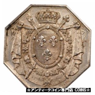  アンティークコイン コイン 金貨 銀貨   France, Token, Notaires de l'Arrondissement de Tours, AU(55-58), Silver