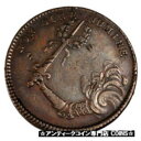  アンティークコイン コイン 金貨 銀貨   France, Royal, Token, EF(40-45), Copper, Feuardent #1660, 6.76