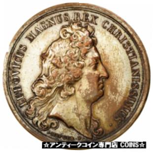 【極美品/品質保証書付】 アンティークコイン コイン 金貨 銀貨 [送料無料] [#68591] FRANCE, History, Louis XIV, Medal, EF(40-45), Mauger, Bronze, 41, Divo