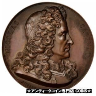  アンティークコイン コイン 金貨 銀貨   FRANCE, History, Louis XVIII, Medal, 1823, AU(55-58), Domard, Bronze