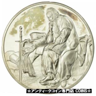  アンティークコイン コイン 金貨 銀貨   France, Medal, Peinture, Rembrandt, Saint-Paul dans sa Prison, MS(63)