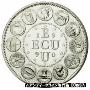  アンティークコイン コイン 金貨 銀貨   France, Medal, Ecu Europa, Marianne, 1990, Rodier, MS(65-70)