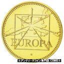  アンティークコイン コイン 金貨 銀貨   France, Medal, Ecu Europa, 1996, Jimenez, MS(65-70), Gilt Bronze