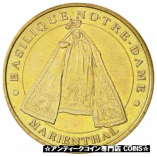 【極美品/品質保証書付】 アンティークコイン コイン 金貨 銀貨 送料無料 520316 France, Token, Touristic token, Marienthal - Basilique, 2001, MDP