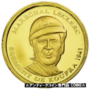  アンティークコイン コイン 金貨 銀貨   France, Medal, Marechal Leclerc, 2010, MS(65-70), Gold