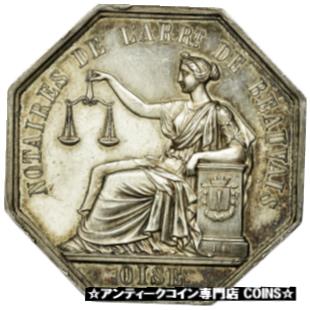  アンティークコイン コイン 金貨 銀貨   France, Token, Notaires de l'Arrondissement de Beauvais, Oise
