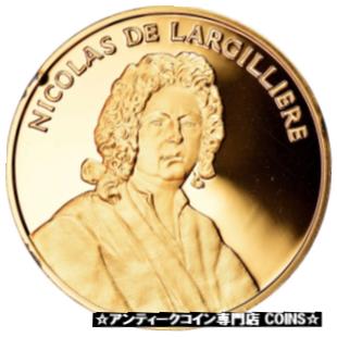  アンティークコイン コイン 金貨 銀貨   France, Medal, Nicolas de Largilliere, La France du Roi Soleil, MS(63)