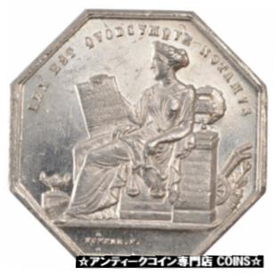  アンティークコイン コイン 金貨 銀貨   France, Notary, Token, MS(60-62), Silver, Lerouge #439a, 17.00