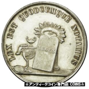  アンティークコイン コイン 金貨 銀貨   France, Token, Notaires de Laon, MS(60-62), Silver, Lerouge:158