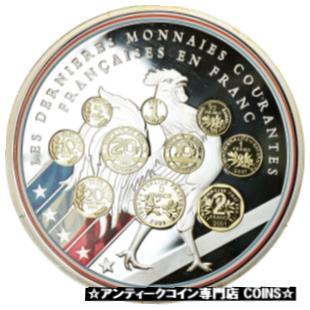  アンティークコイン コイン 金貨 銀貨   France, Medal, 10 ans d'adieu au Franc, Les dernieres monnaies courantes